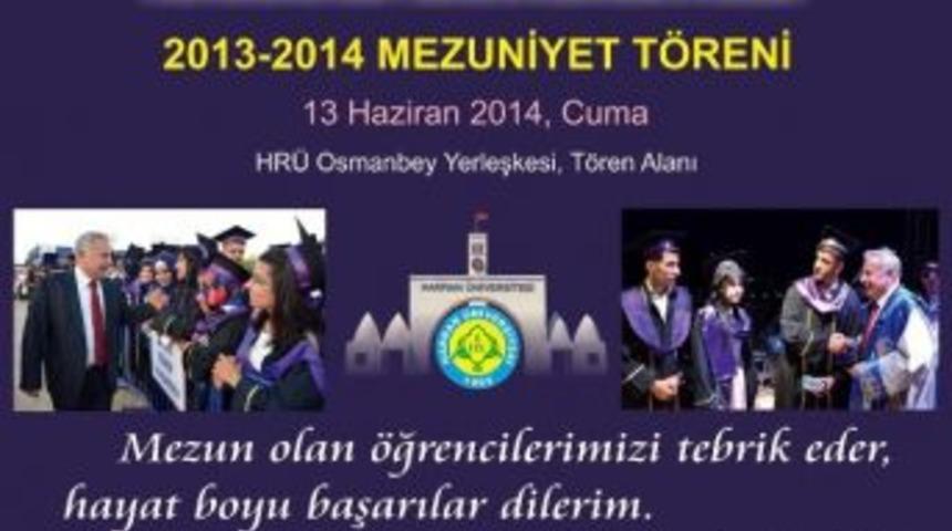 Harran &Uuml;niversitesi&rsquo;nde Mezuniyet Heyecanı