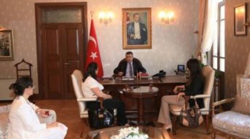 Aksu'dan Vali Lekesiz'e Veda Ziyareti