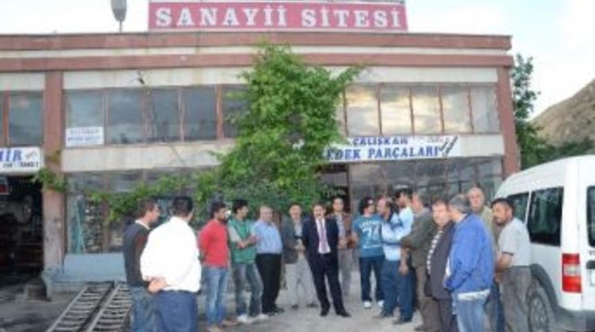 Başkan S&uuml;leyman Eser, K&uuml;&ccedil;&uuml;k Sanayi Sitesi Esnafını Ziyaret Etti