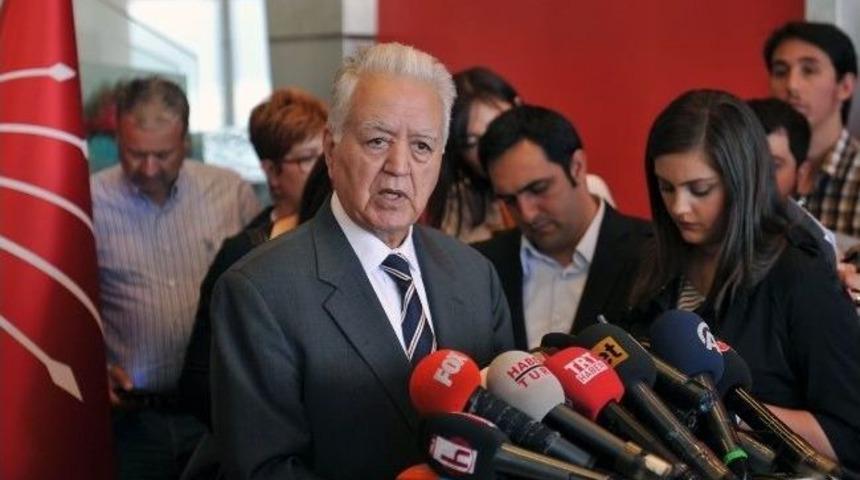 Chp&rsquo;li Loğoğlu, Kılı&ccedil;daroğlu-davutoğlu G&ouml;r&uuml;şmesini Değerlendirdi