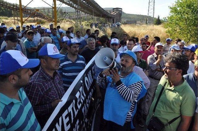 İşçiler, Yatağan - Milas Yolunu 2 Saat Trafiğe Kapattılar