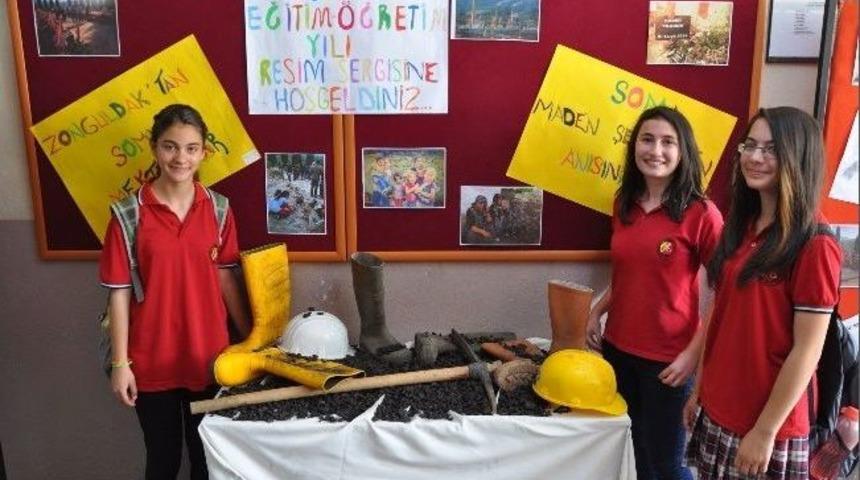 Kırkağa&ccedil;lı &Ouml;ğrencilerden "soma Sergisi"