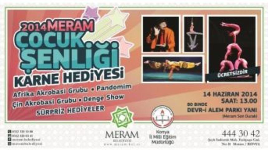 Meram Belediyesi Karne Hediyesi Dağıtacak