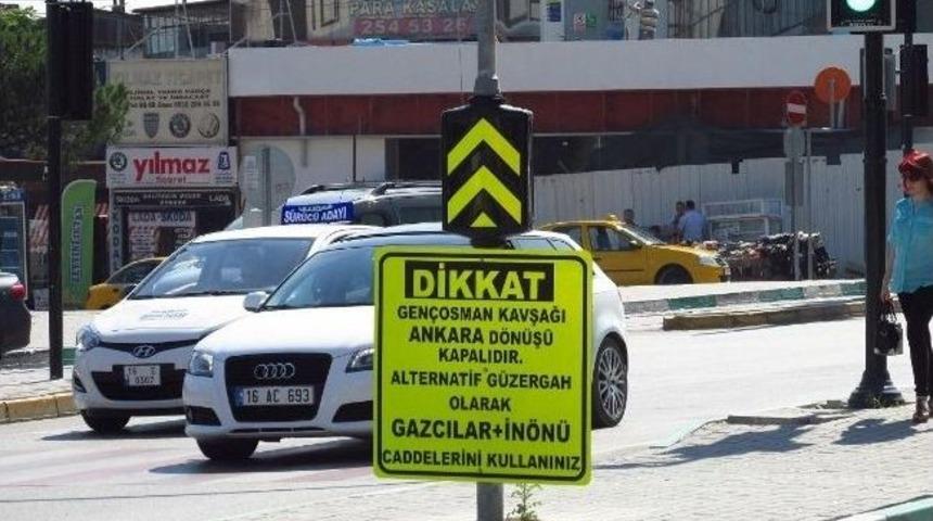 Aşırı Yağmurdan Dolayı &Ccedil;&ouml;ken Yol Trafiğe A&ccedil;ıldı