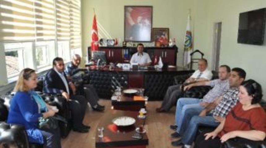 Tekirdağ B&uuml;y&uuml;kşehir Belediyesi Tarımsal Hizmetler Daire Başkanından Başkan Ulaş Yurdakul'a Ziyaret