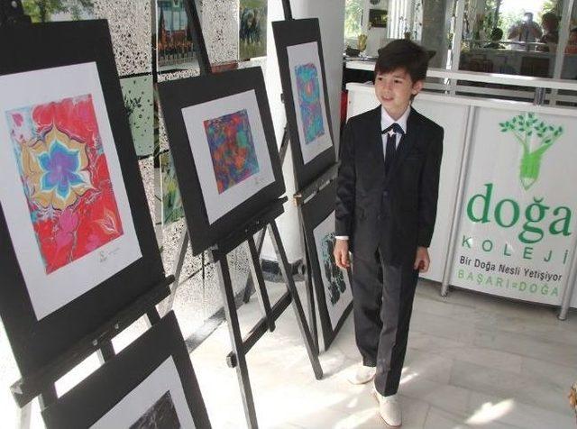 9 Yaşındaki Mustafa Bülbül, İlk Kişisel Sergisini Açtı 3