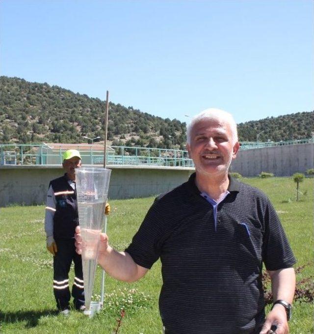 Karaceliloğlu, Korkuteli Atıksu Arıtma Tesisi'nde İncelemelerde Bulundu