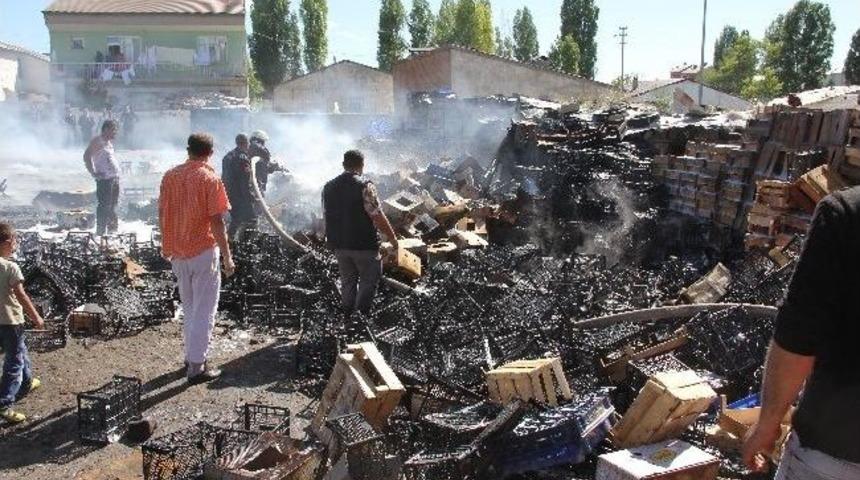 Erzurum&rsquo;da Yangın Korkuttu