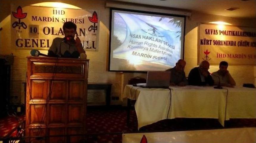 İhd Mardin Şubesi 10. Olağan Kongresini Ger&ccedil;ekleştirdi