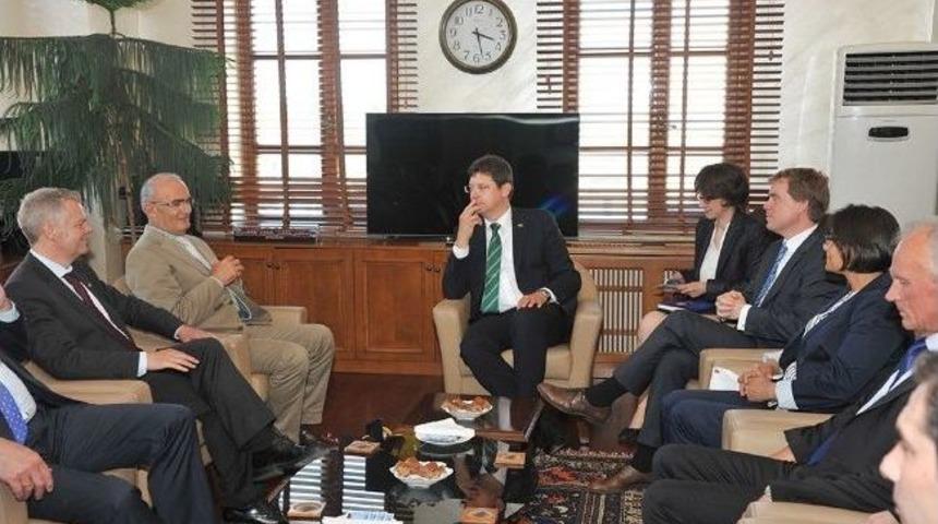 Alman Heyet Başkan Yılmaz&rsquo;ı Ziyaret Etti