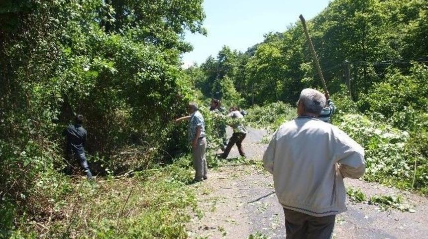 K&ouml;yl&uuml;ler İmece Usul&uuml; Yolları Temizlediler