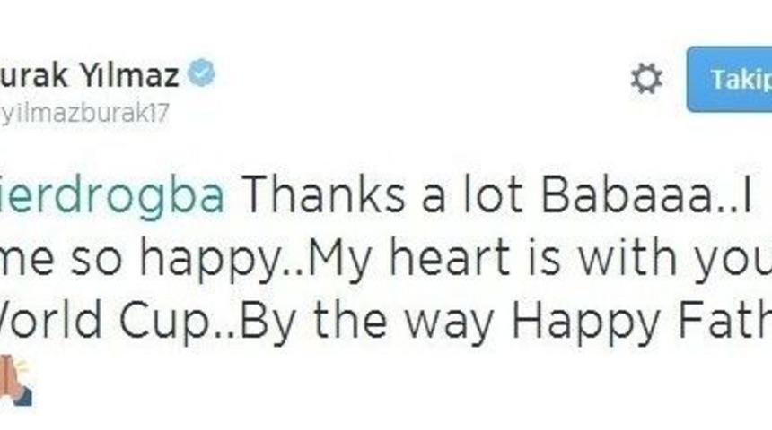 Drogba&rsquo;dan Burak Yılmaz&rsquo;a Tebrik