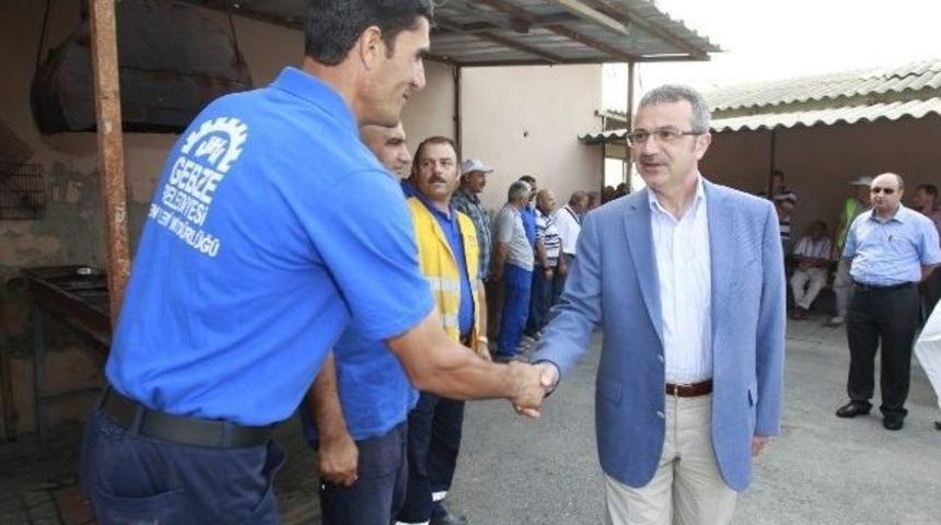 Başkan K&ouml;şker, Fen İş&ccedil;ileriyle Kahvaltıda Buluştu