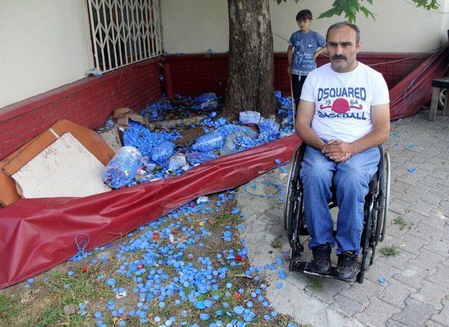 Engelliler I&ccedil;in Toplanan Mavi Kapakları &Ccedil;aldılar 1