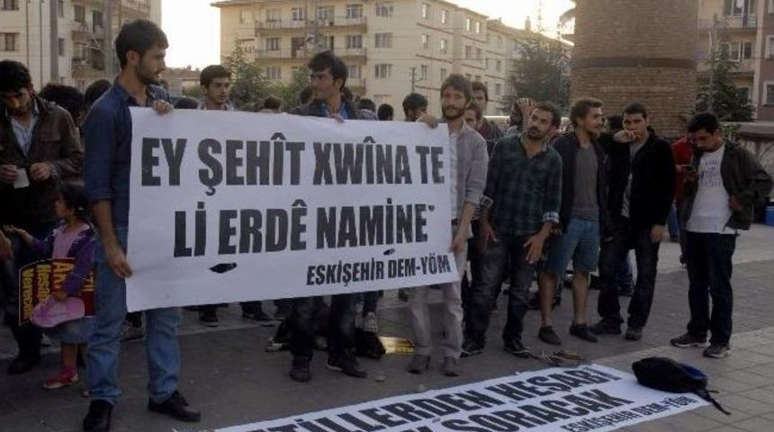 İbrahim Aras&rsquo;ın &Ouml;l&uuml;m&uuml; Eskişehir&rsquo;de Protesto Edildi