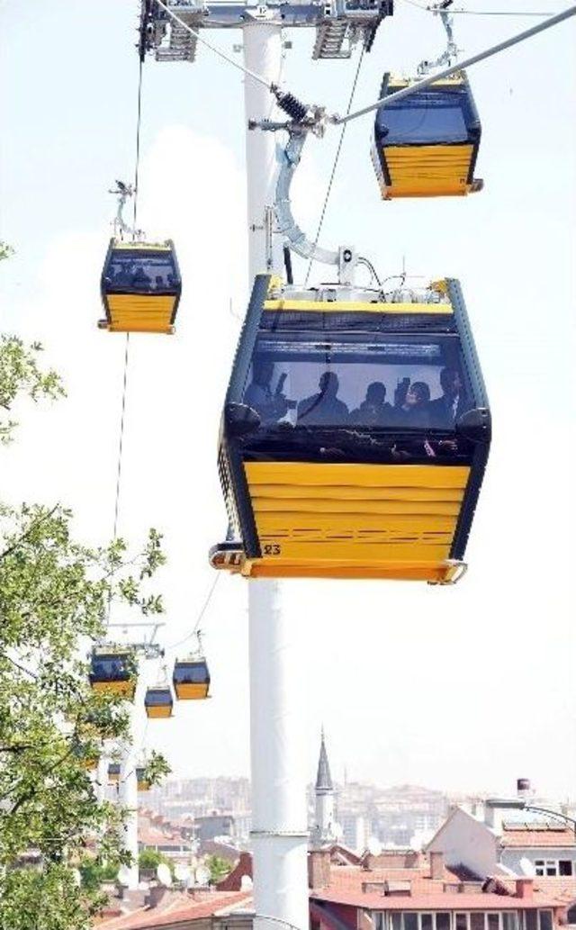 Yenimahalle-şentepe Teleferiğinde Yolcu Taşınmaya Başlandı