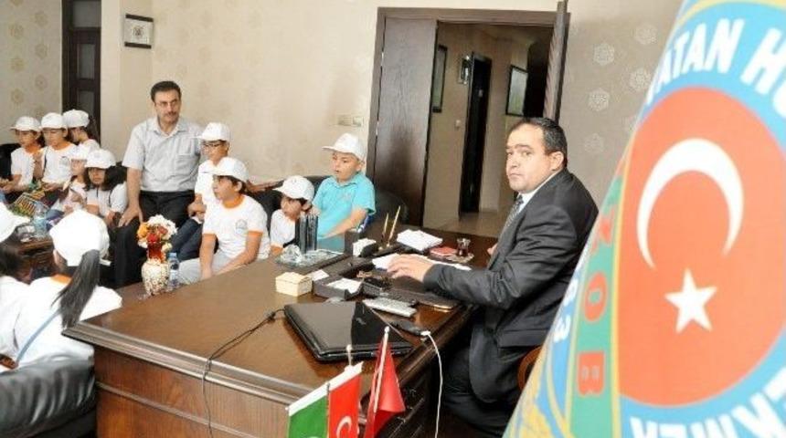 Aksaray'da İlkokul &Ouml;ğrencilerinde Ziraat Odasına Ziyaret