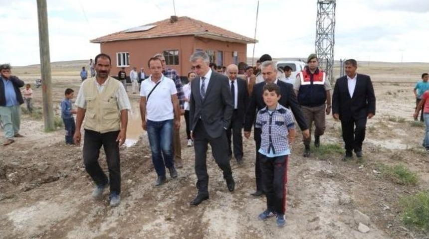 Vali Ataklı Hasandağı Eteklerindeki K&ouml;yleri Ziyaret Etti