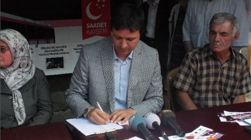 Saadet Partisi&rsquo;nden Pembe Tramvay Projesi İ&ccedil;in İmza Kampanyası Başlattı