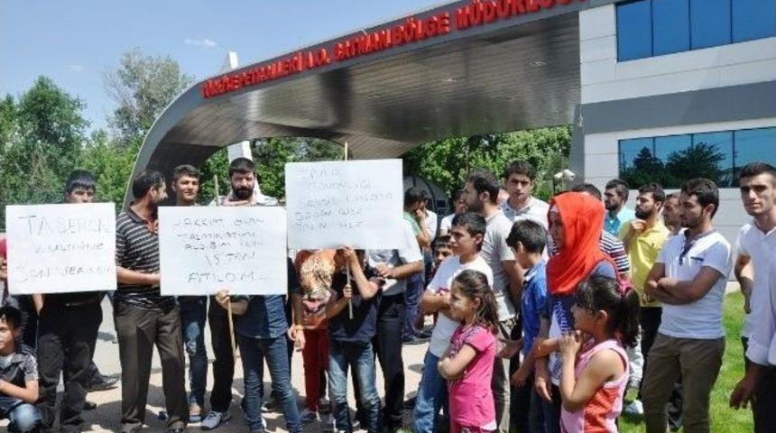 İşten Çıkarılan Tpao Güvenlik İşçileri Aileleri İle Eylem Yaptı