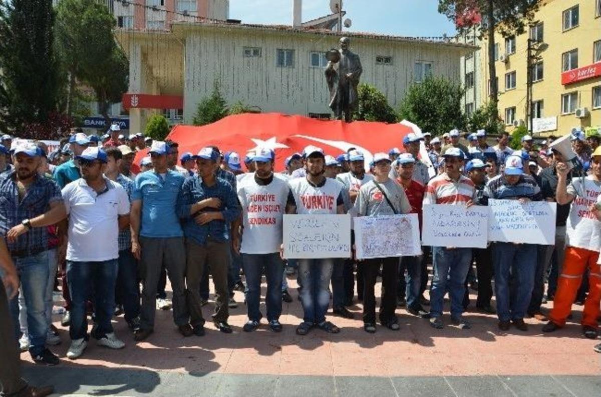 Soma'da Maden İş&ccedil;ilerinin &Ouml;fkesi