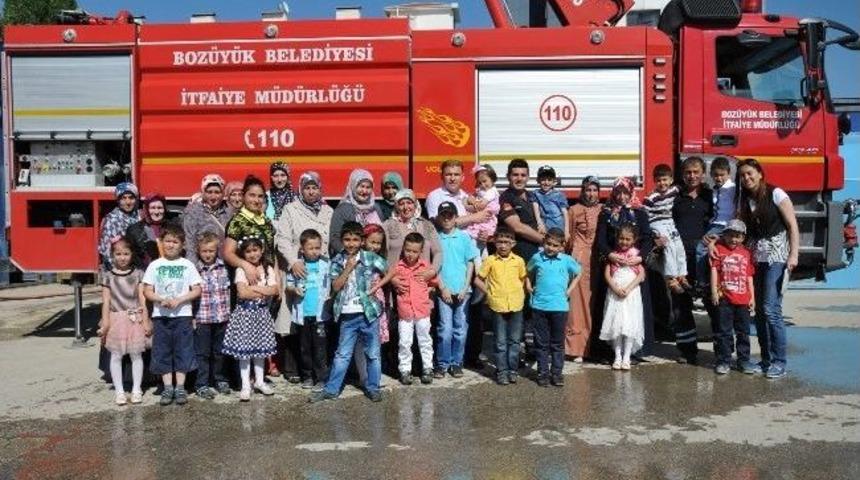 &Ouml;ğrencilere Karne Hediyesi Yangın Eğitimi