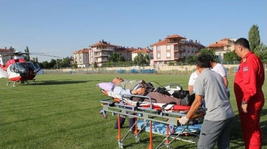 Hava Ambulansı H&uuml;seyin Amca İ&ccedil;in Havalandı