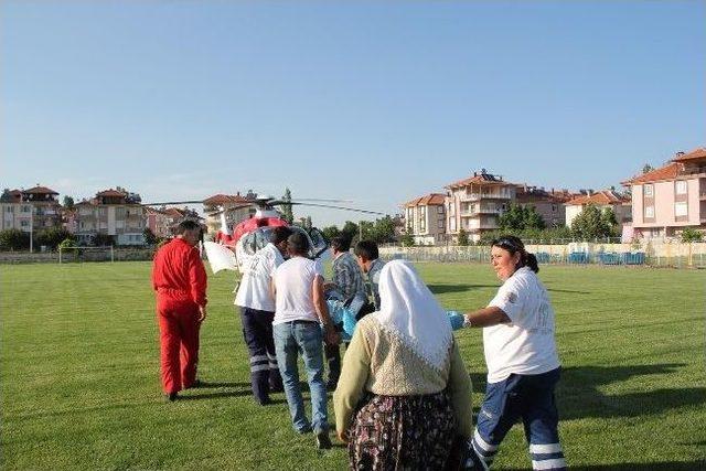 Hava Ambulansı Hüseyin Amca İçin Havalandı