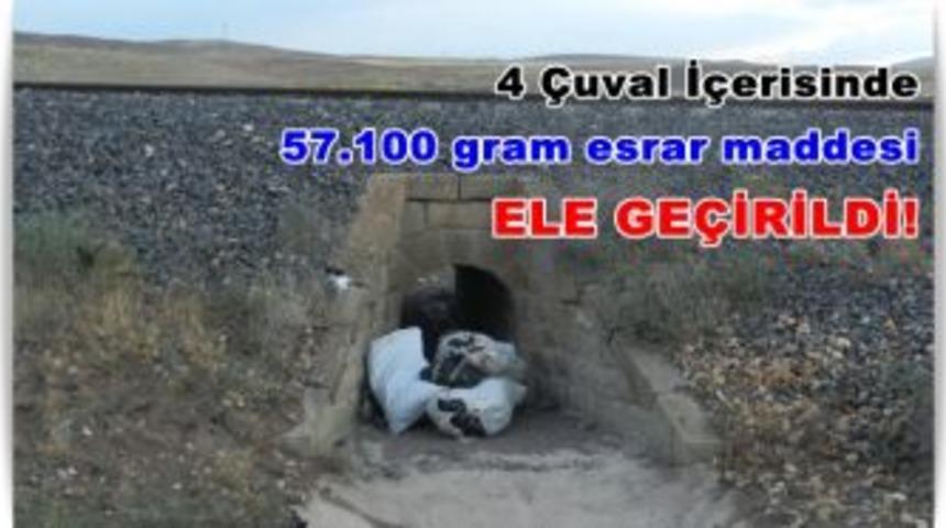 57.100 gram Esrar Dedekt&ouml;r'den Ka&ccedil;amadı