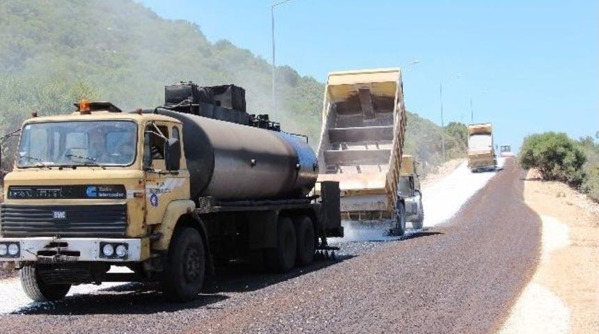 Kaş Yarımadası Yoluna Asfalt