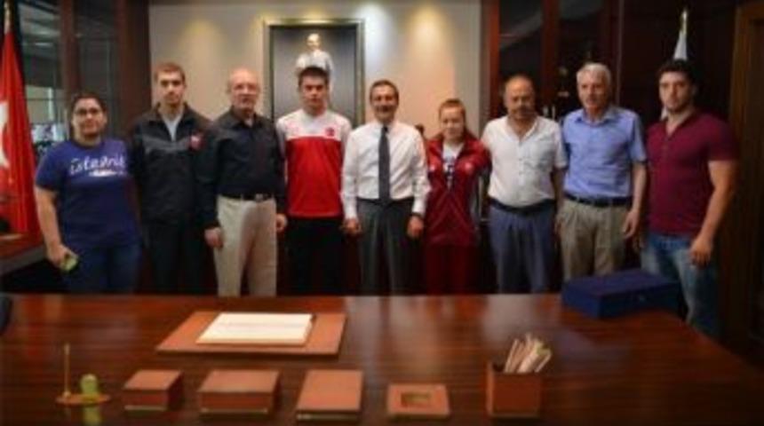 Judocular Başkan Ata&ccedil;&rsquo;ı Ziyaret Etti