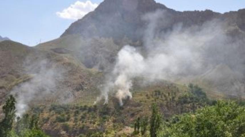 Meyvelik Alanda Korkutan Yangın