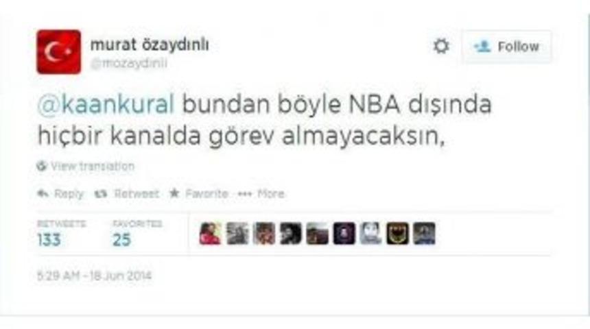 Eski Fenerbah&ccedil;eli Y&ouml;neticiden, Basketbol Yorumcusuna Tehdit