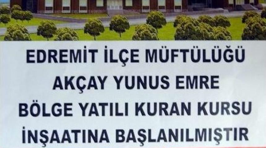 Edremi&rsquo;te Dev Yatılı Kur&rsquo;an Kursu