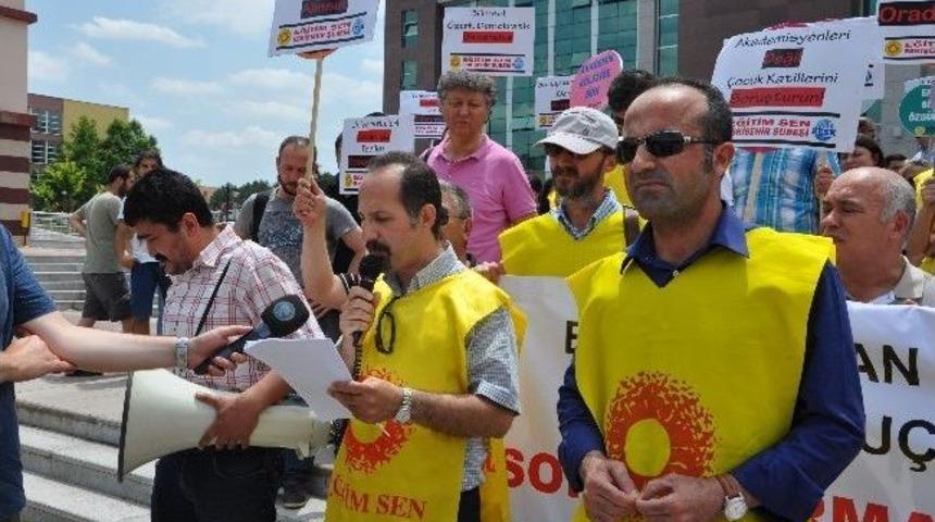 &Uuml;niversite &Ccedil;alışanlarından &Ouml;ğretim &Uuml;yelerine Y&ouml;nelik Soruşturmaya Tepki