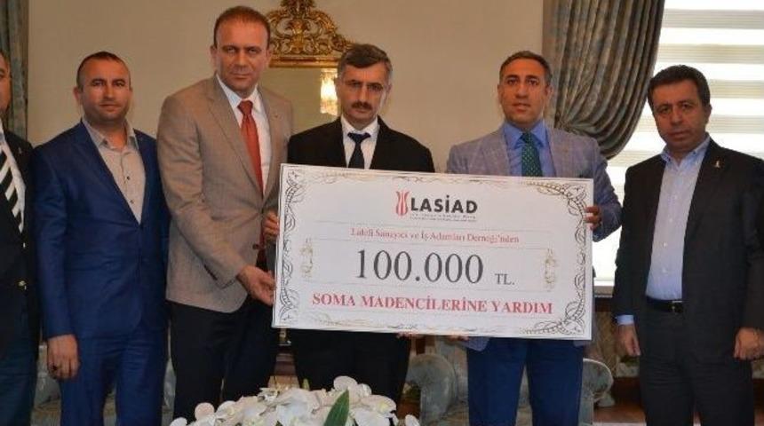 Lasiad’dan Soma Madencilerine Yardım