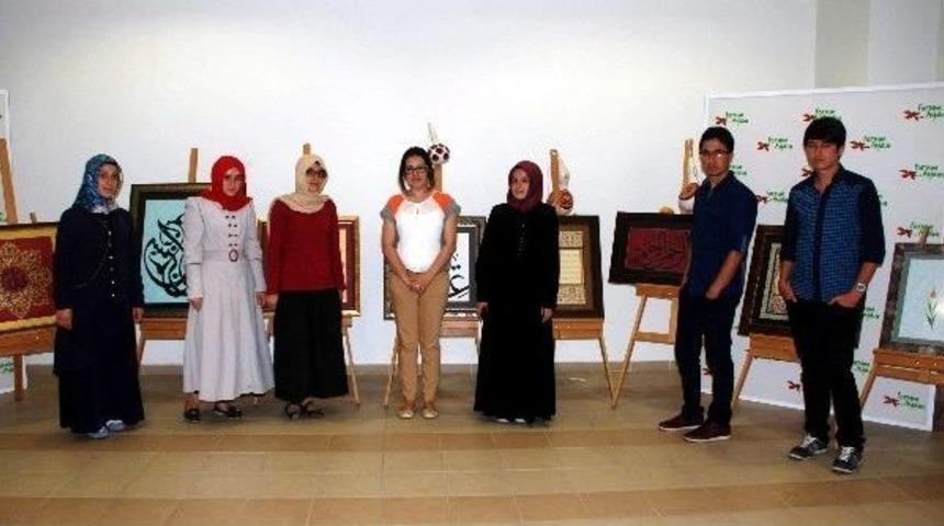 Nazillili İmam Hatip &Ouml;ğrencileri Eserlerini Aydın&rsquo;da Sergiledi