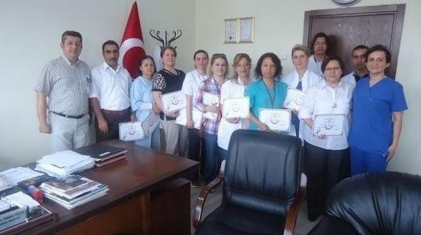 Bilecik Devlet Hastanesi'nin Başarılı Personeline Teşekk&uuml;r Belgesi