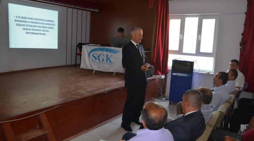 Aksaray SGK'dan Bilgilendirme Toplantısı