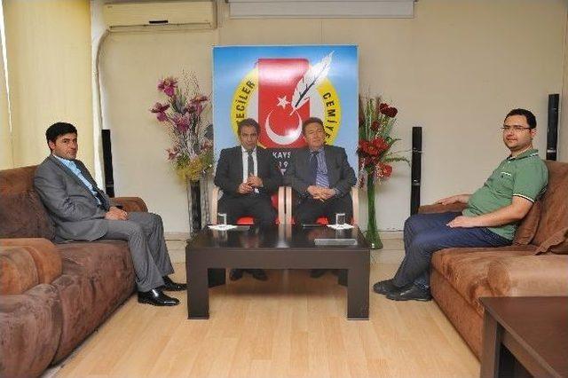 Ag&uuml; Rekt&ouml;r&uuml; Sabuncuoğlu ndan Emniyet M&uuml;d&uuml;r&uuml; Kulular Ve Basın Kuruluşlarına Ziyaret 1