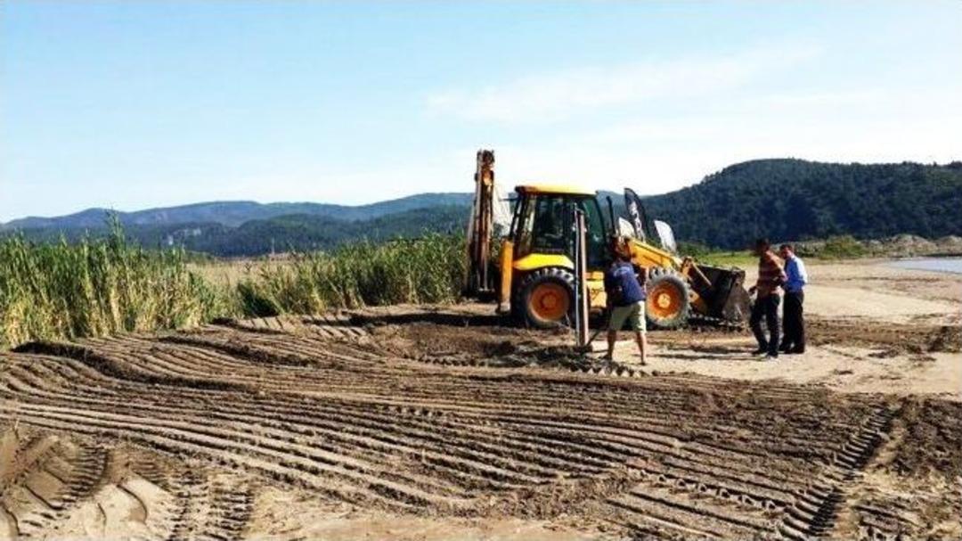 Doğal Sit Alanına Kep&ccedil;e Girdi