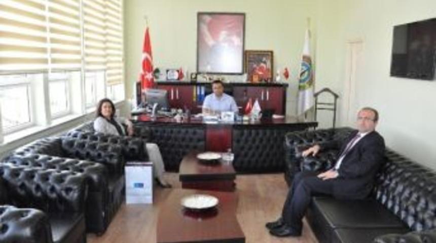 Tekirdağ İl Telekom M&uuml;d&uuml;r&uuml;nden Malkara Belediyesine Nezaket Ziyareti