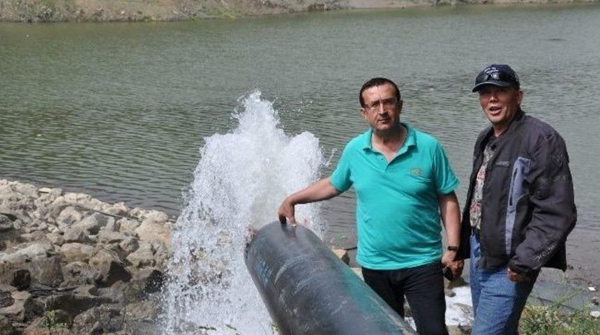 B&uuml;y&uuml;kşehirden Kurşunlu G&ouml;letine Su Takviyesi