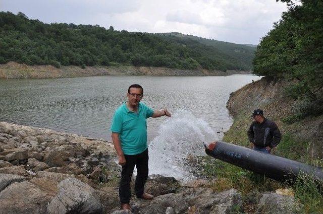 Büyükşehirden Kurşunlu Göletine Su Takviyesi