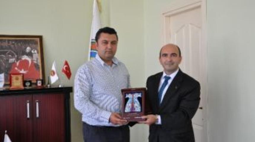 Denizbank Malkara Şube M&uuml;d&uuml;r&uuml;nden Belediye Başkanı Ulaş Yurdakul'a Ziyaret