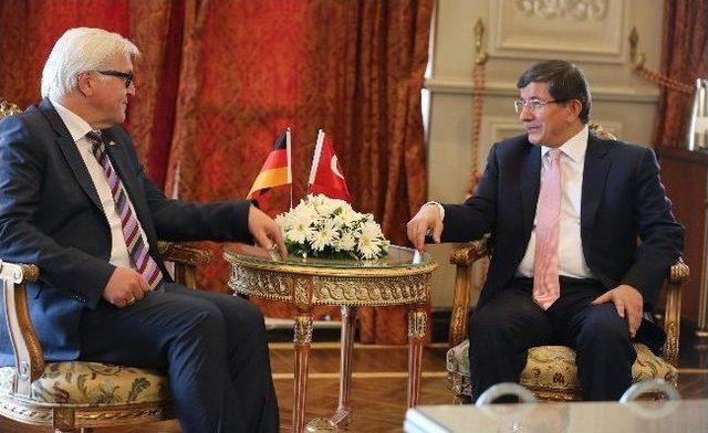 Bakan Davutoğlu, Alman Mevkidaşı Steınmeıer İle Biraraya Geldi