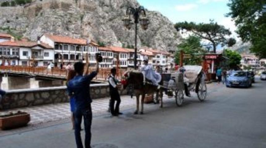 Amasya&rsquo;da Fayton Turladı Başladı