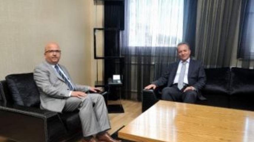 Vali G&uuml;ner'den Başkan &Ccedil;oban'a Ziyaret