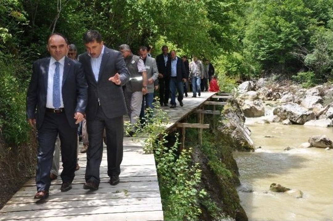 Vali G&uuml;naydın, Pınarbaşı'nda İnceleme Yaptı