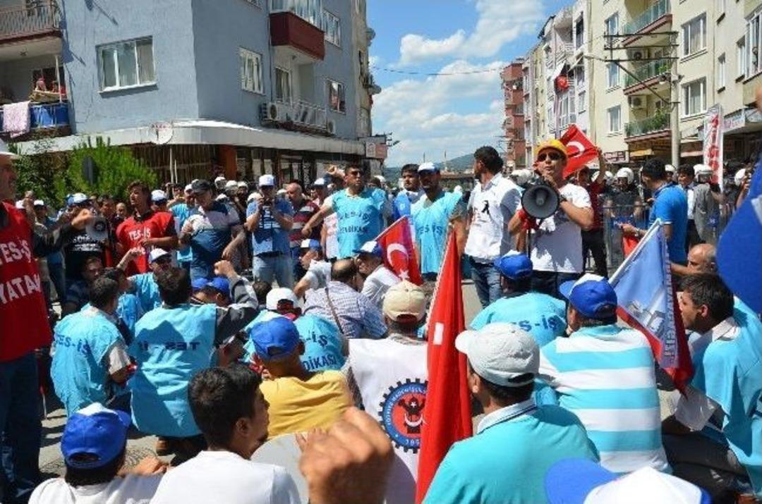 Yatağan İş&ccedil;ileri Soma'da Y&uuml;r&uuml;y&uuml;ş D&uuml;zenledi